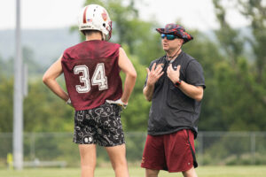 Head coach Christopher Simpson and Trinity football aiming for return to playoffs